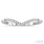 Stackable Chevron Petite Diamond Fashion Band
