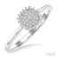 Cushion Shape Petite Cluster Diamond Fashion Ring