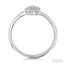 Oval Shape Petite Cluster Diamond Fashion Ring