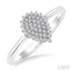 Pear Shape Petite Cluster Diamond Fashion Ring