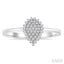 Pear Shape Petite Cluster Diamond Fashion Ring