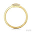 Cushion Shape Petite Cluster Diamond Fashion Ring