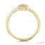 Oval Shape Petite Cluster Diamond Fashion Ring