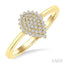 Pear Shape Petite Cluster Diamond Fashion Ring