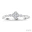 Bead Clover Petite Diamond Fashion Ring