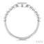 Bead Oval Shape Petite Diamond Fashion Ring