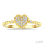 Bead Bijoux Heart Shape Petite Diamond Fashion Ring