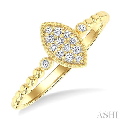 Bead Bijuox Marquise Shape Petite Diamond Fashion Ring
