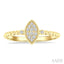 Bead Marquise Shape Petite Diamond Fashion Ring