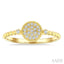 Bead Bijoux Round Shape Petite Diamond Fashion Ring