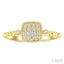 Bead Bijoux Cushion Shape Petite Diamond Fashion Ring