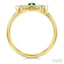Bow Gemstone & Petite Diamond Fashion Ring