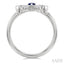 Bow Gemstone & Petite Diamond Fashion Ring
