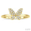 Stackable Butterfly Petite Diamond Fashion Ring