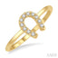 Stackable Horseshoe Petite Diamond Fashion Ring