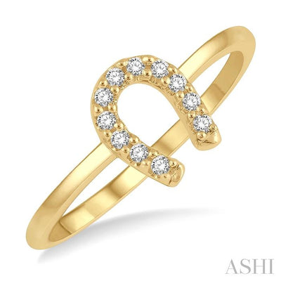 Stackable Horseshoe Petite Diamond Fashion Ring