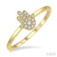 Stackable Hamsa Petite Diamond Fashion Ring