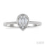 Pear Shape Bezel Set Petite Fusion Diamond Fashion Ring