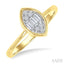 Marquise Shape Bezel Set Petite Fusion Diamond Fashion Ring