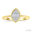 Marquise Shape Bezel Set Petite Fusion Diamond Fashion Ring