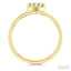 Emerald Shape Bezel Set Petite Fusion Diamond Fashion Ring