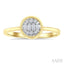 Round Shape Bezel Set Petite Fusion Diamond Fashion Ring