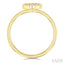 Round Shape Bezel Set Petite Fusion Diamond Fashion Ring