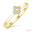 Petite Clover Diamond Fashion Ring