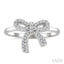 Bow Petite Diamond Fashion Ring
