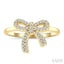 Bow Petite Diamond Fashion Ring