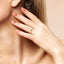 Stackable Cushion Shape Petite Diamond Fashion Ring