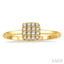 Stackable Cushion Shape Petite Diamond Fashion Ring