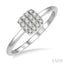 Stackable Cushion Shape Petite Diamond Fashion Ring