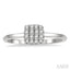 Stackable Cushion Shape Petite Diamond Fashion Ring
