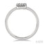 Stackable Cushion Shape Petite Diamond Fashion Ring