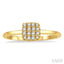 Stackable Cushion Shape Petite Diamond Fashion Ring