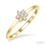 Stackable Flower Petite Diamond Fashion Ring