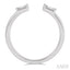 Stackable Petite Baguette Diamond Fashion Open Ring