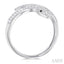 Snake Petite Black Diamond Fashion Open Ring