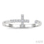 Cross Petite Diamond Fashion Open Ring