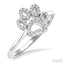 Dog Paw Petite Diamond Fashion Ring