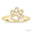 Dog Paw Petite Diamond Fashion Ring