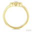 Clover Fluted Petite Diamond Fashion Ring