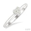 Heart Shape Lovebright Petite Diamond Solitaire Ring
