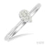 Pear Shape Lovebright Petite Diamond Solitaire Ring