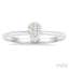 Pear Shape Lovebright Petite Diamond Solitaire Ring
