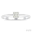 Princess Shape Lovebright Petite Diamond Solitaire Ring