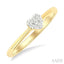Heart Shape Lovebright Petite Diamond Solitaire Ring