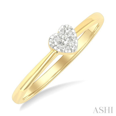 Heart Shape Lovebright Petite Diamond Solitaire Ring