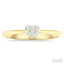 Heart Shape Lovebright Petite Diamond Solitaire Ring